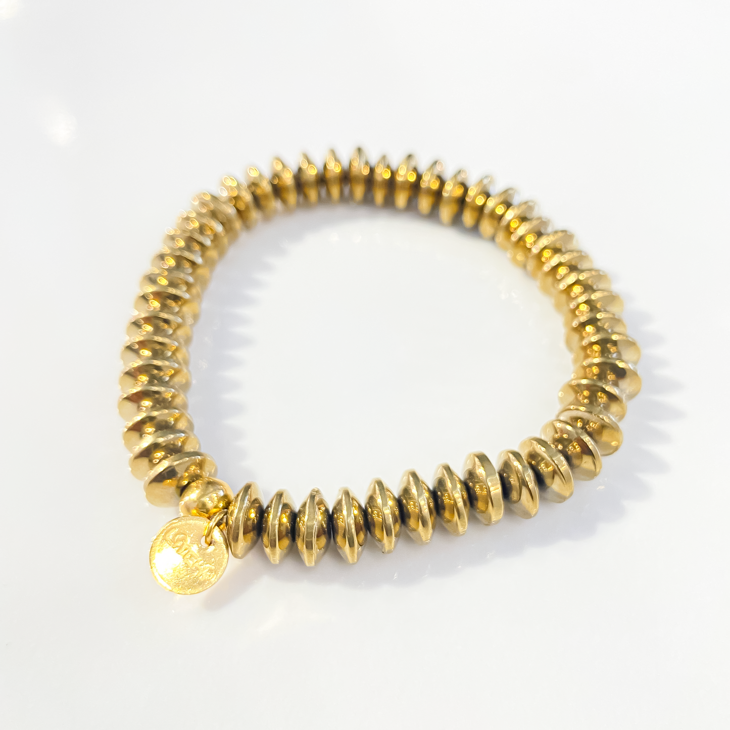 Bracelet épais gold & baroque