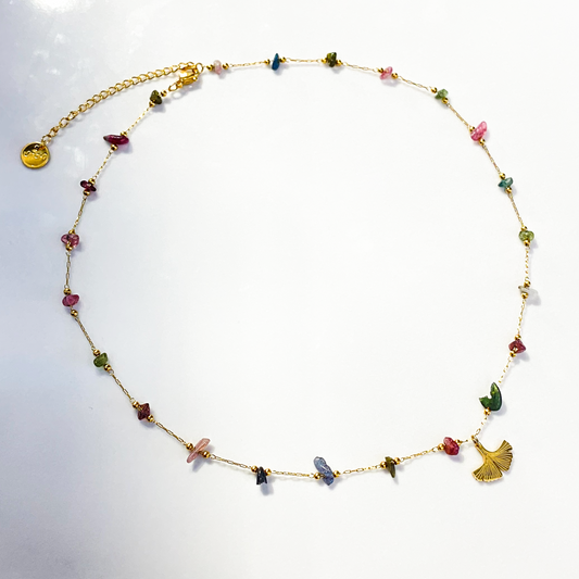 Collier Gingko Tourmaline