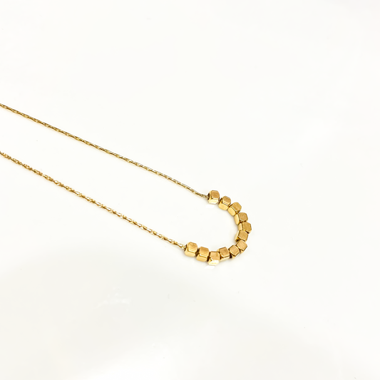 Collier Gold Cube
