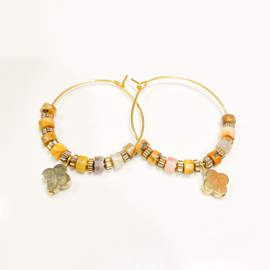 Créoles Agate Beige WILD