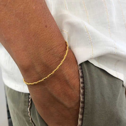 Jonc ouvert torsadé Maharani