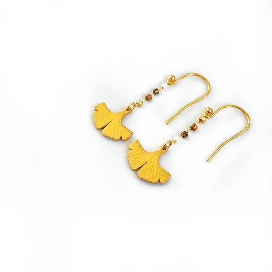 Boucles d'oreilles Miyuki Miel