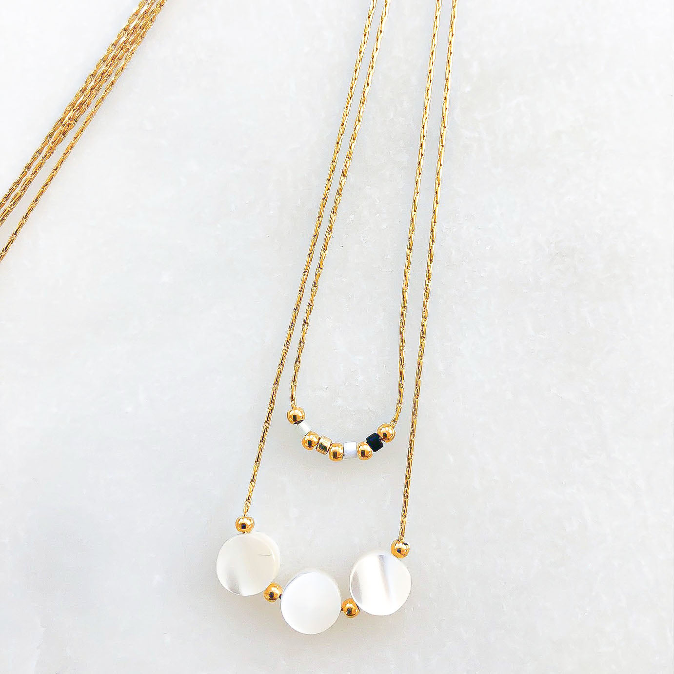 Collier double Moon