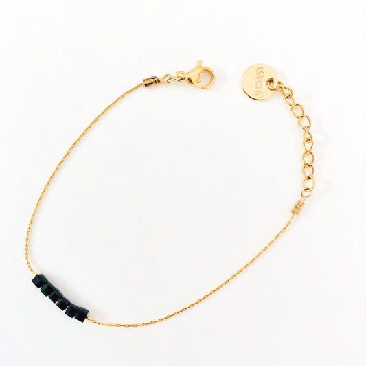 Bracelet Simply Square noir