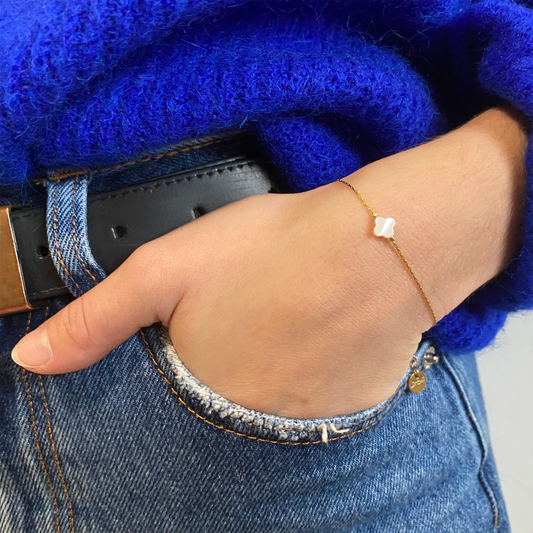 Bracelet Trèfle Nacre