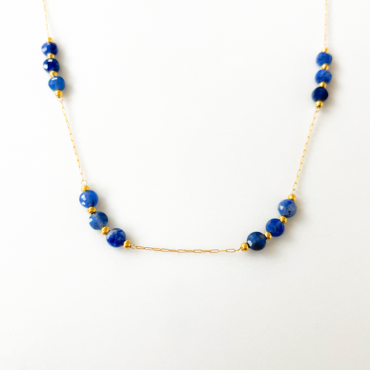 Collier 3 en 1 Aztèque bleu