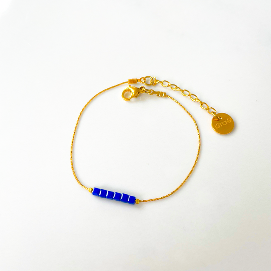 Bracelet Simply Square bleu