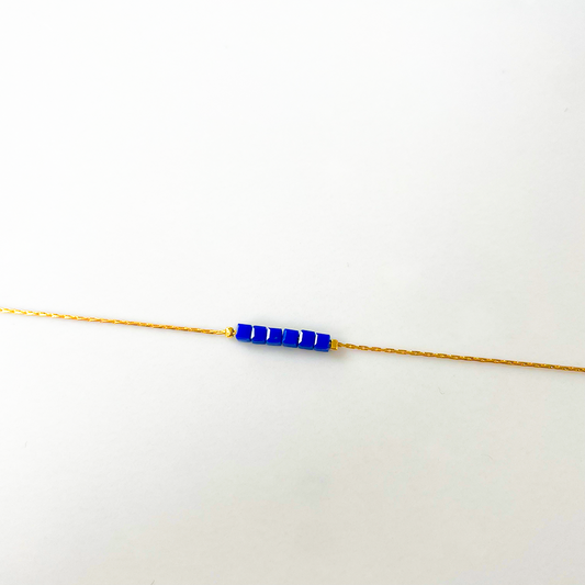 Bracelet Simply Square bleu