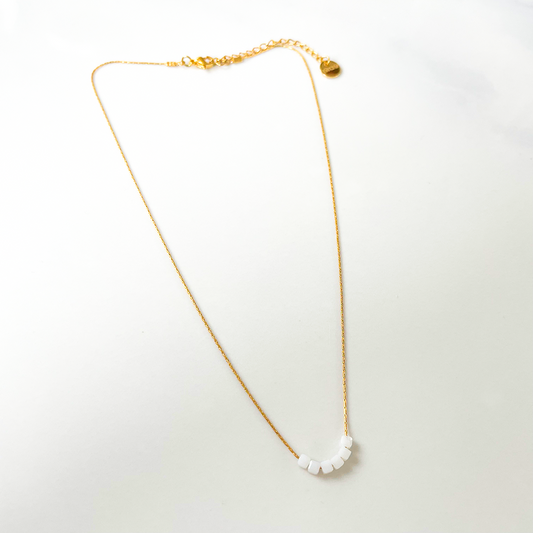 Collier Simply Square blanc